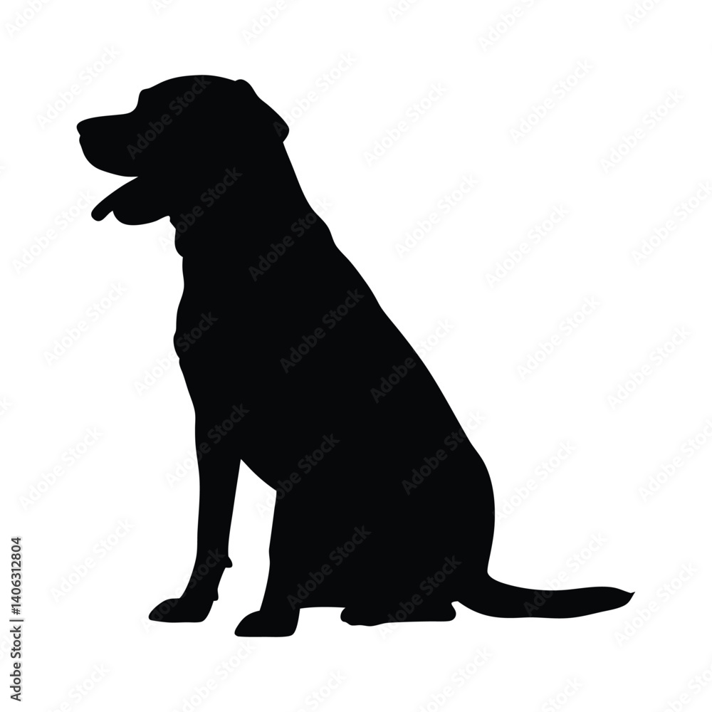 Dog vector silhouette