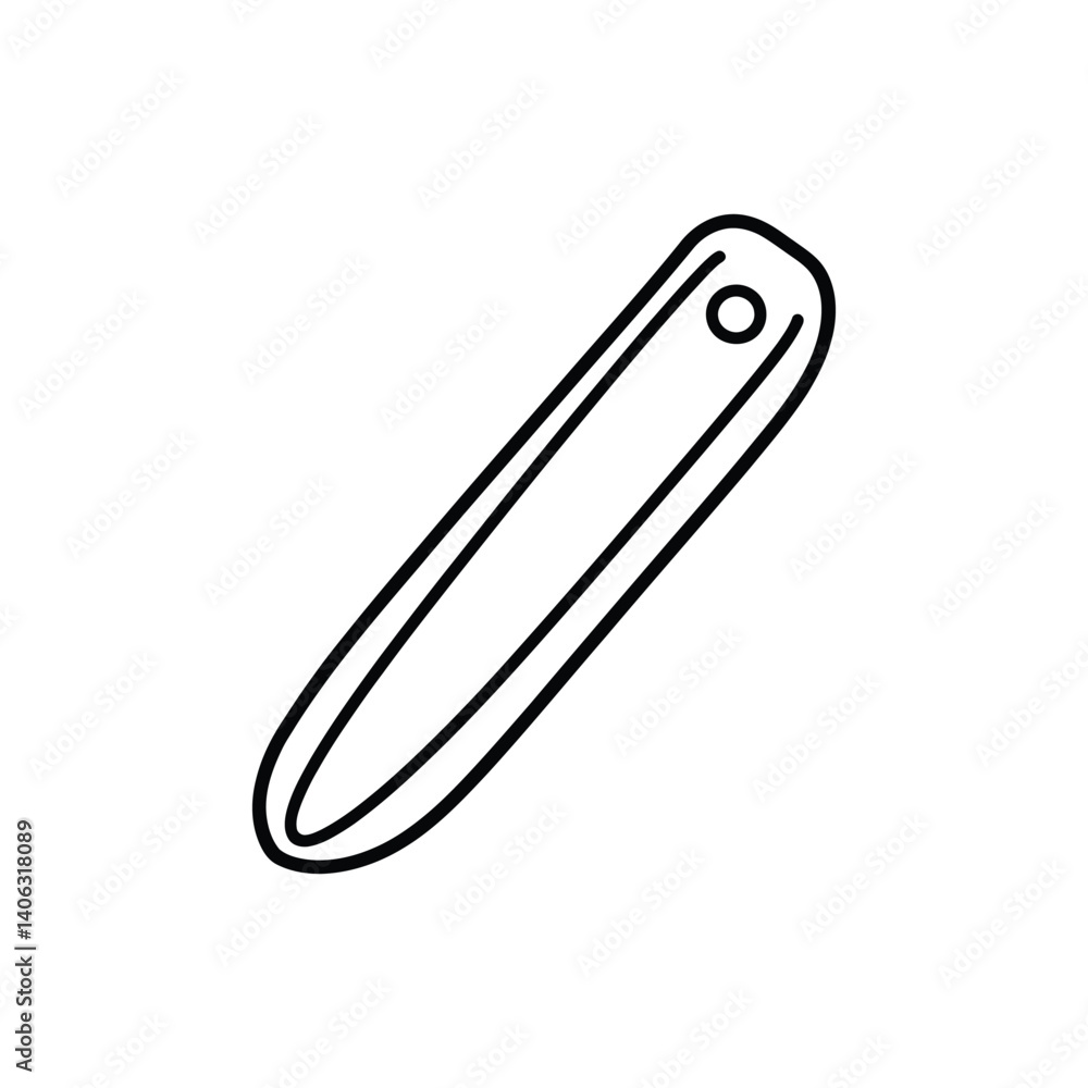 Minimalist surfboard isolated on transparent background art Minimalist surfboard isolated on transparent background art