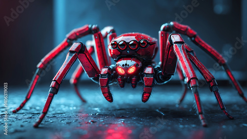 spider on a wall