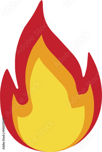 fire flames vector illustration