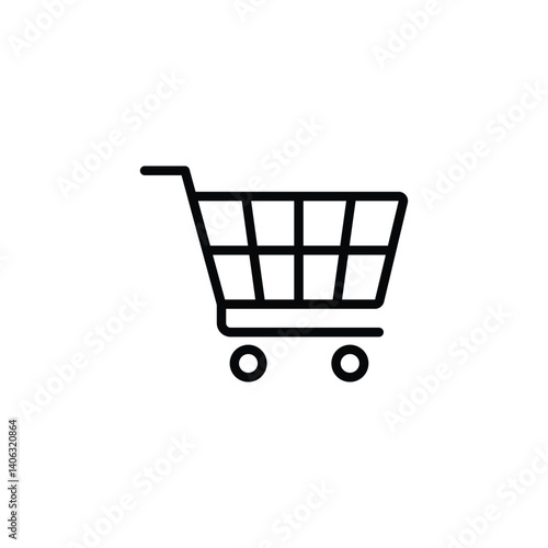 Shopping cart icon vector