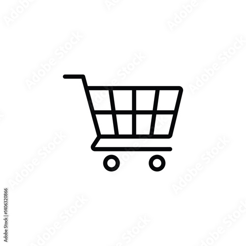 Shopping cart icon vector