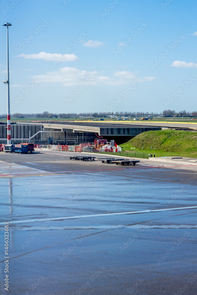 Netherlands, Holland, Dutch, runway at the airport