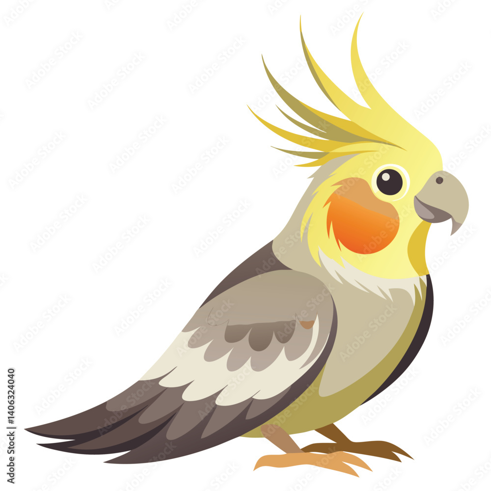 Fototapeta premium Goldfinch isolated on white background