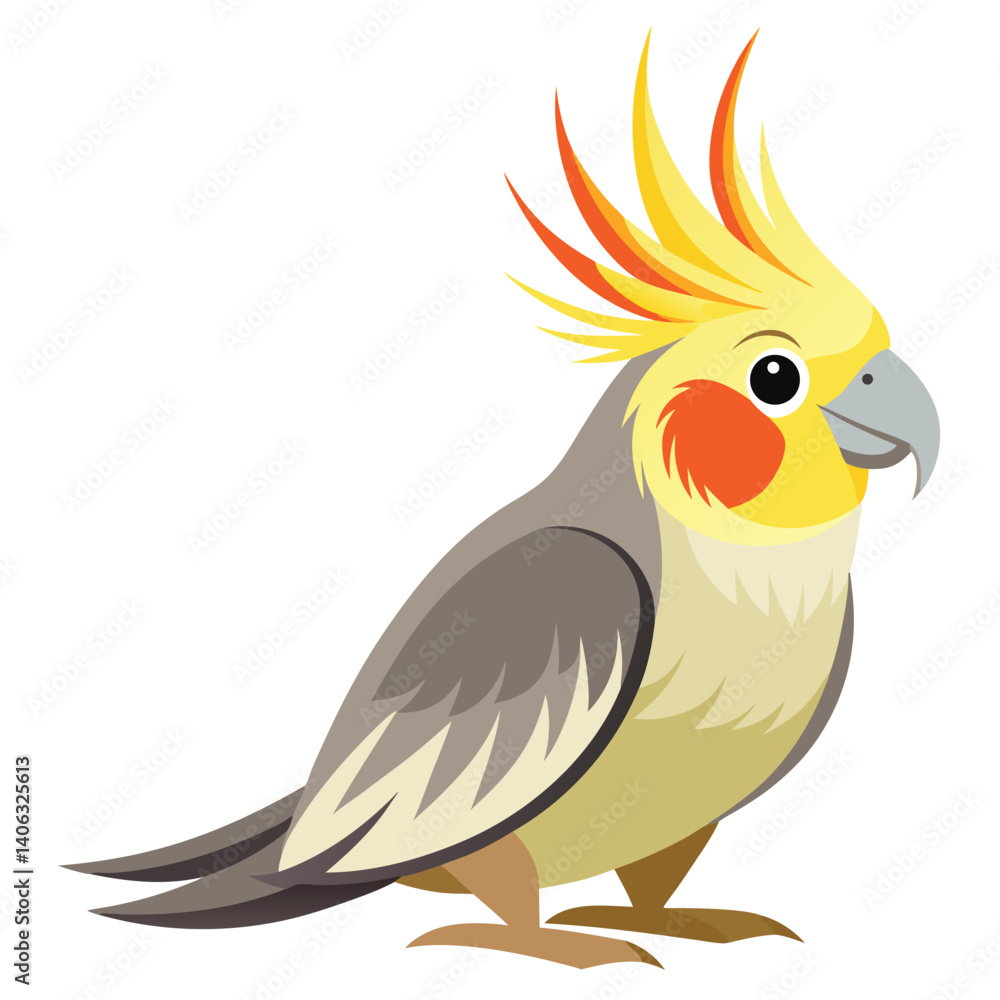 Obraz premium Goldfinch isolated on white background