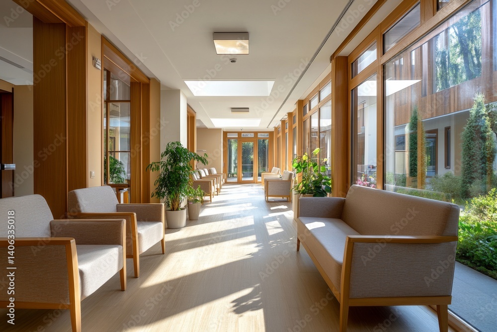 Fototapeta premium Interior of a modern nursing home