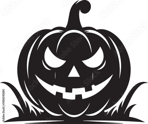  jack-o-lantern vector silhouette illustration