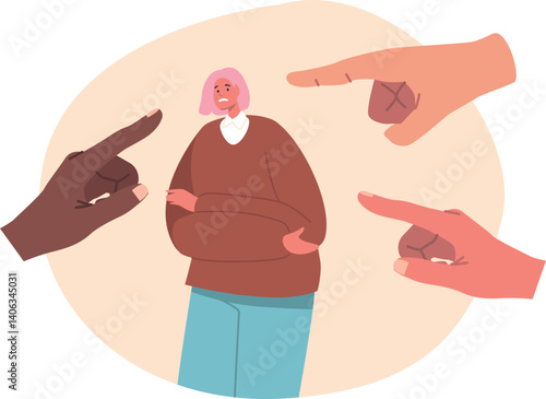 Woman afraid of being judged