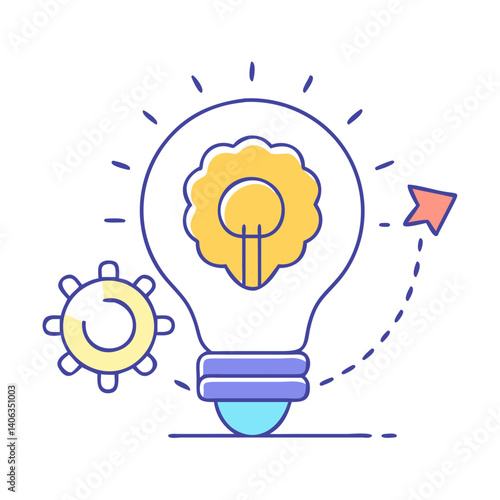 innovative idea  icon, innovative idea  vector illustration-simple illustration of innovative idea , perfect for innovative idea  logos and icons