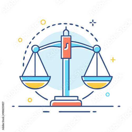 judicial scales  icon, judicial scales  vector illustration-simple illustration of judicial scales , perfect for judicial scales  logos and icons
