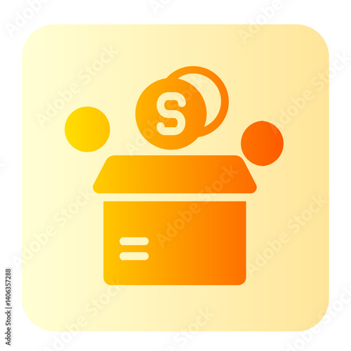 crowdfunding gradient icon