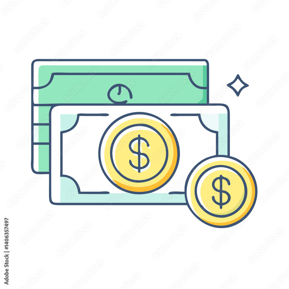 money icon, money vector illustration-simple illustration of money , perfect for money logos and icons money icon, money vector illustration-simple illustration of money , perfect for money logos and icons