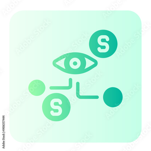 bionic contact lens gradient icon