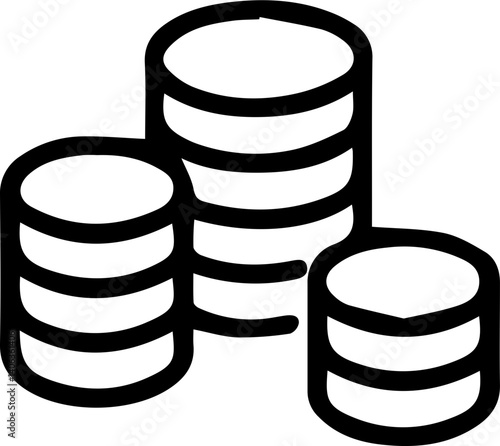 icon, symbol, bank, dollar, credit, market, money, buying, coin, cash, business, paper, design, account, vector, hand, icon symbol, illustration, single line, line icon, making money, job, pay, credit
