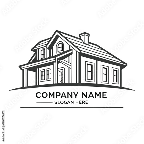 Classic home design logo