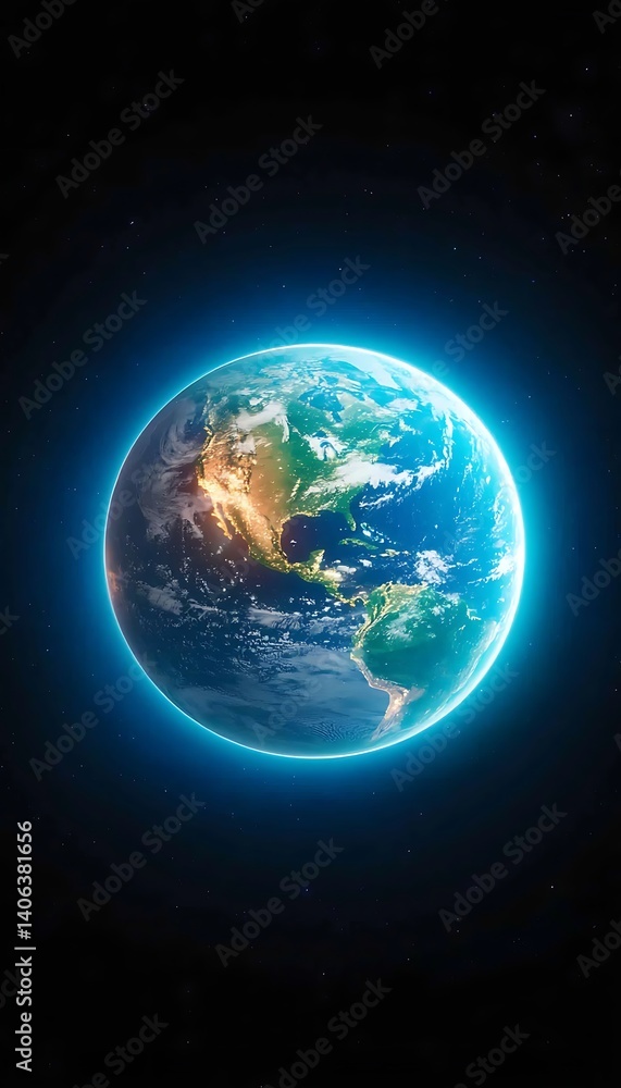 Obraz premium Earth in Space (1)