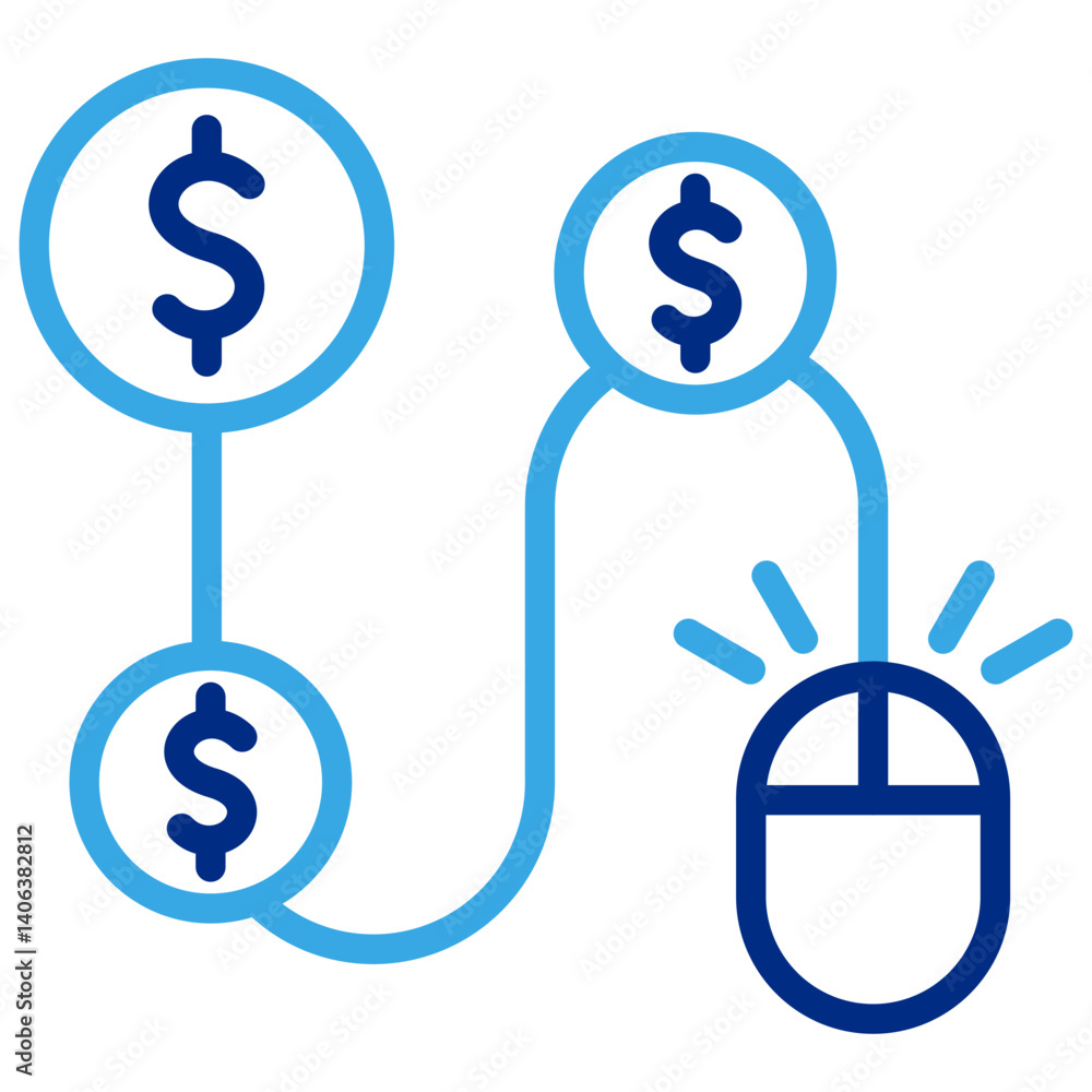 Fototapeta premium Pay Per Click Icon