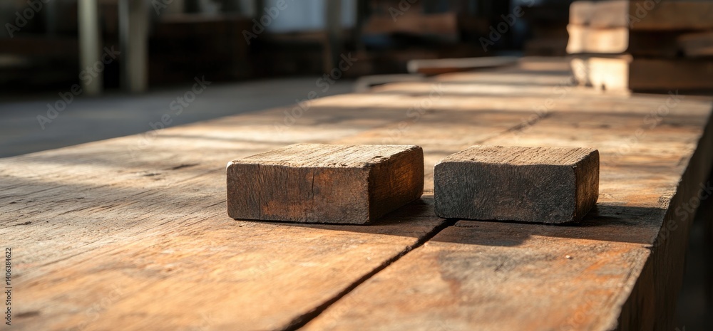 Wood blocks rustic wooden surface material texture craftsmanship tabletop Wood blocks rustic wooden surface material texture craftsmanship tabletop