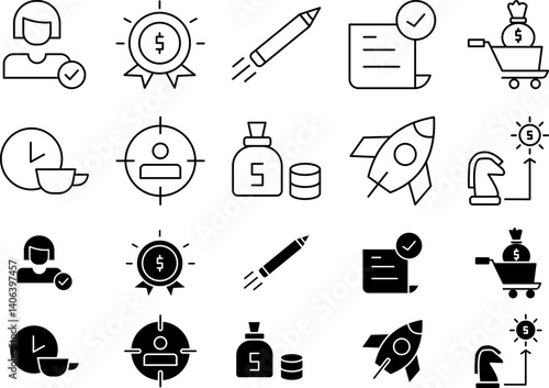Startup Icon Set Simple