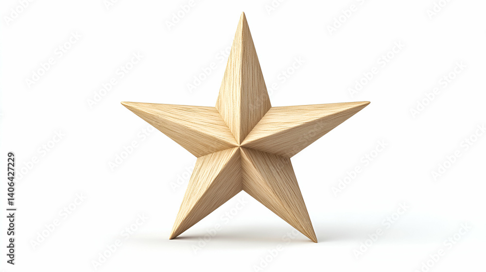 Wooden star decoration for creative projects. Wooden star decoration for creative projects.