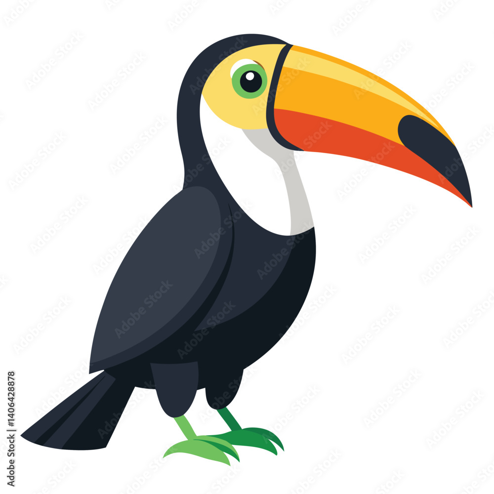 Obraz premium toucan isolated on white