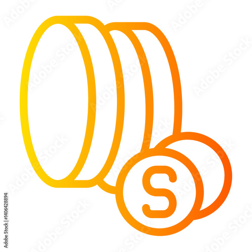 money gradient icon
