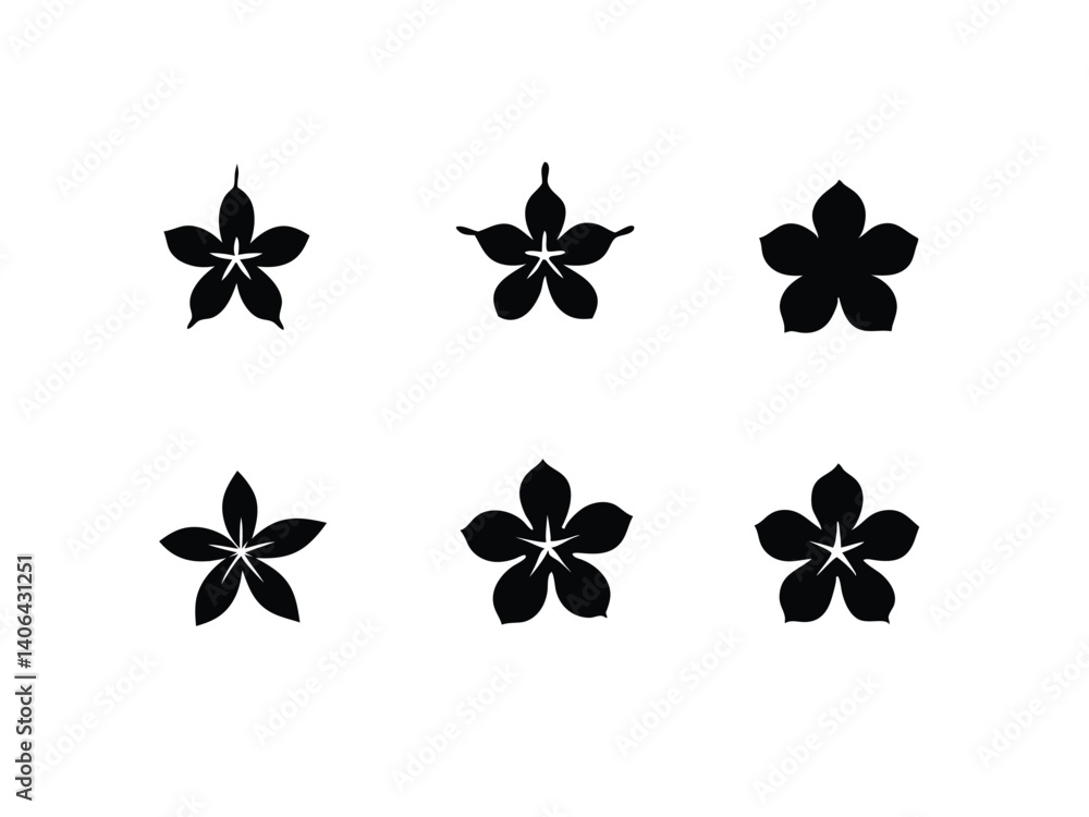 Azalea Flower Icons Set, Azalea Flower Vector Icons, Azalea Blossom Icon Collection, Azalea Floral Symbols Set Azalea Flower Icons Set, Azalea Flower Vector Icons, Azalea Blossom Icon Collection, Azalea Floral Symbols Set