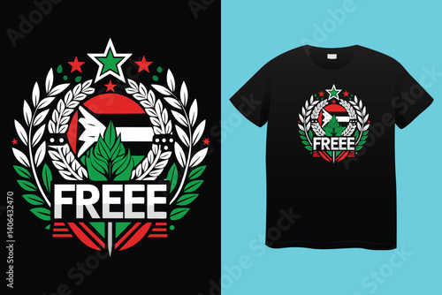 Arabic Calligraphy vector type for country of Palestine. Translated: Palestine.