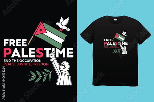 Arabic Calligraphy vector type for country of Palestine. Translated: Palestine.