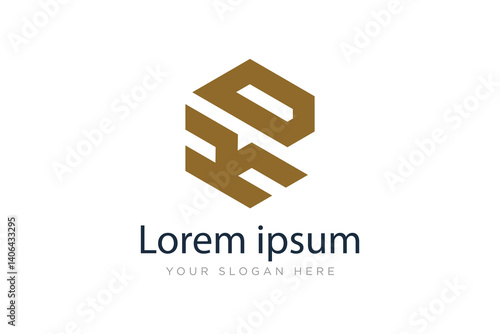 Initial KO Logo Polygon Shape Letter logo Design white background