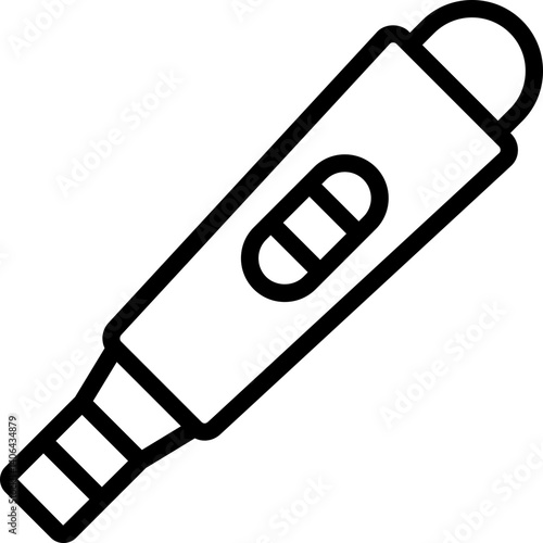pregnancy test icon illustration design with outline