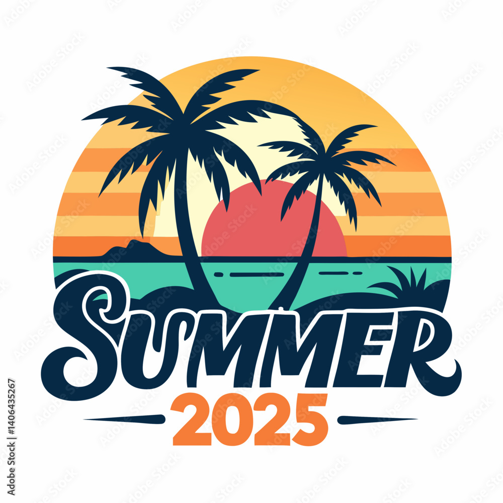 Obraz premium summer t shirt design vector