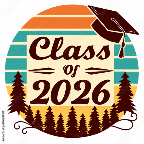 class of 2026 vector t shirt design
