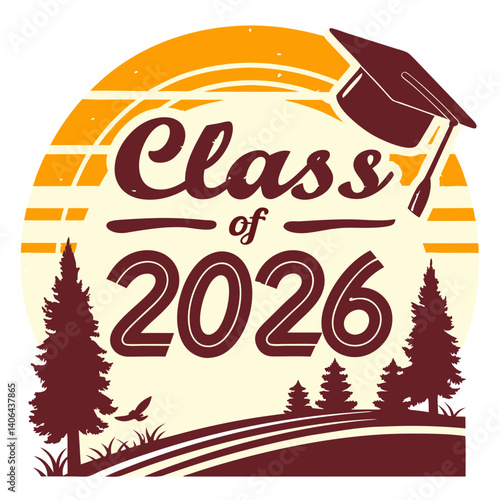 class of 2026 vector t shirt design