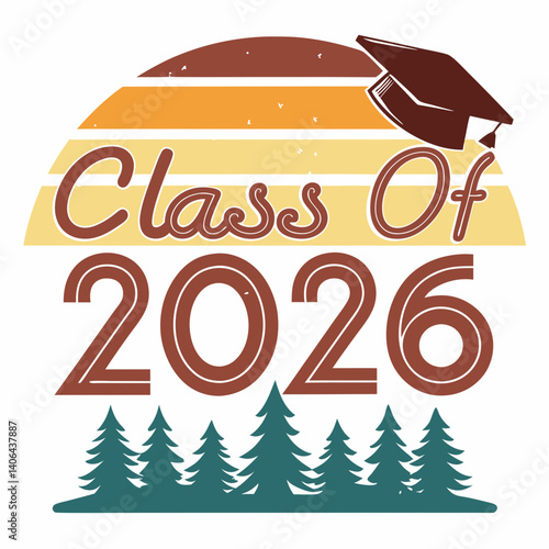 class of 2026 vector t shirt design
