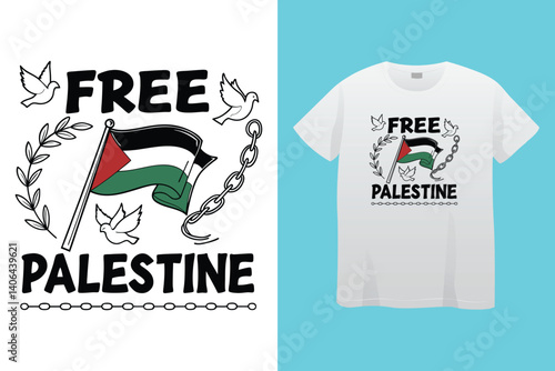 Palestine design vector, Save Palestine illustration for banner, t-shirt, poster, sticker, badges, social media design. Hand-Drawn Lettering Phrase, Calligraphy Graphic Typography.