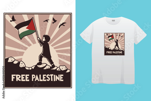 Palestine design vector, Save Palestine illustration for banner, t-shirt, poster, sticker, badges, social media design. Hand-Drawn Lettering Phrase, Calligraphy Graphic Typography.