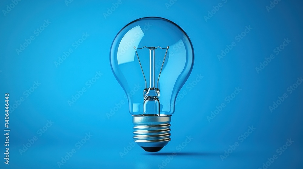 Illuminated light bulb against a vibrant backdrop Illuminated light bulb against a vibrant backdrop