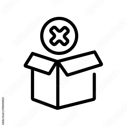 failed delivery vector icon