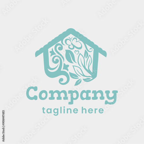 House Kids Care Nature Logo Design
