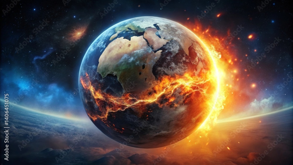 Fototapeta premium planet earth in space