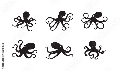 Unique sea creature designs perfect for ocean-focused graphic projects

