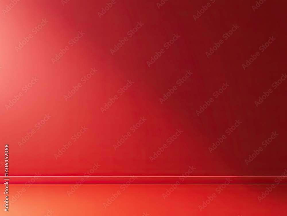 Obraz premium Red Gradient Background Studio Photography