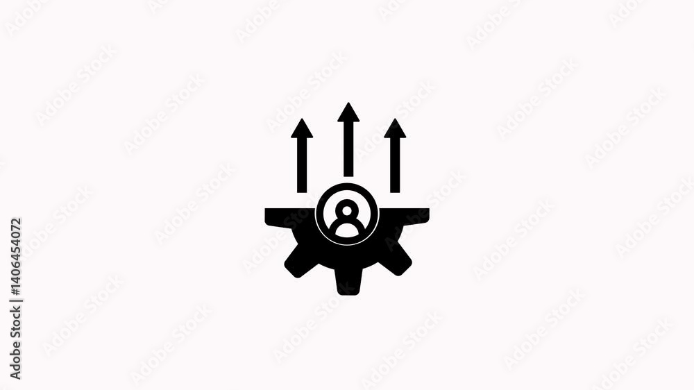 Setting update with business app arrow. appointment icon. Setting update with business app arrow. appointment icon.