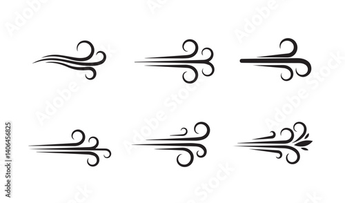 Dynamic wind motion art boosting advertising material uniqueness

