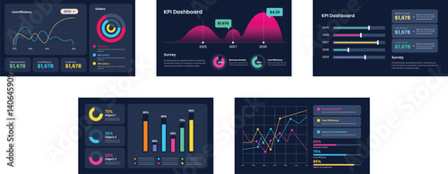 Clean Corporate KPI Infographic