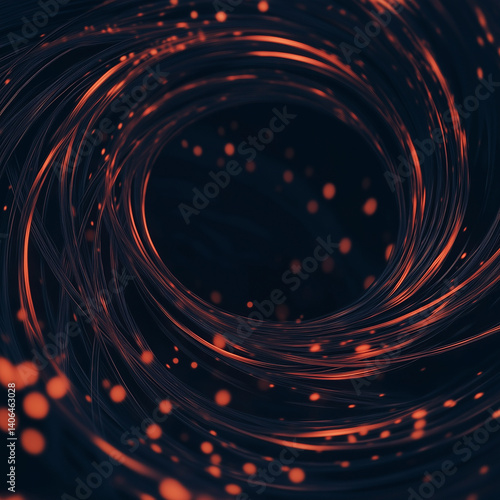 Thai pattern animation frame with flowing motion and glowing strokes
