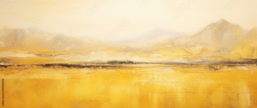 Golden Haze Landscape