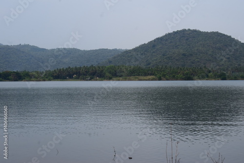 Wallpaper Mural lake with mountain background dam water with mountain sea  landscape mountain Torontodigital.ca