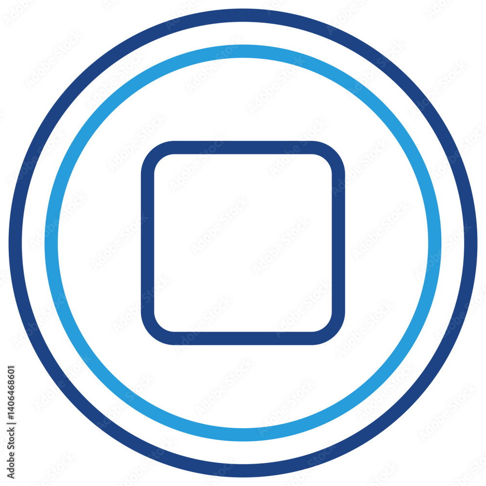 Stop Button Icon Stop Button Icon